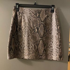 Snakeskin skirt